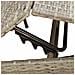 Lettino prendisole con Cuscino in Polyrattan Grigio - Foto miniatura 8