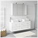 Set di mobili per il bagno 4 pcs Bianco - Foto miniatura 2
