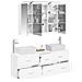 Set di mobili per il bagno 4 pcs Bianco - Foto miniatura 3