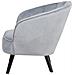 Poltrona In Velluto Grigio Chiaro Dala - Foto miniatura 21
