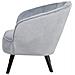 Poltrona In Velluto Grigio Chiaro Dala - Foto miniatura 9