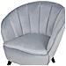 Poltrona In Velluto Grigio Chiaro Dala - Foto miniatura 23