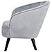 Poltrona In Velluto Grigio Chiaro Dala - Foto miniatura 16