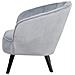 Poltrona In Velluto Grigio Chiaro Dala - Foto miniatura 17