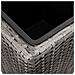 Set Fioriere Da Giardino 3 Pz Polyrattan Grigio - Foto miniatura 4