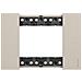 Placca Bticino Living Now 3 Moduli Colore Sabbia - Ka4803km - Foto miniatura 2