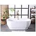 Vasca Da Bagno Freestanding Bianca Levera - Foto miniatura 8