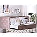 Letto Estraibile In Velluto Rosa 90 X 200 Cm Gassin - Foto miniatura 2