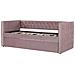 Letto Estraibile In Velluto Rosa 90 X 200 Cm Gassin - Foto miniatura 9
