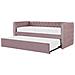 Letto Estraibile In Velluto Rosa 90 X 200 Cm Gassin - Foto miniatura 10