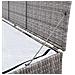 Baule da Giardino Grigio 150x50x60 cm in Polyrattan - Foto miniatura 3