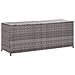 Baule da Giardino Grigio 150x50x60 cm in Polyrattan - Foto miniatura 1