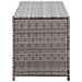 Baule da Giardino Grigio 150x50x60 cm in Polyrattan - Foto miniatura 6