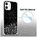 Cadorabo Custodia Compatibile Con Apple Iphone 12 Mini In Nero Con Glitter - Coperchio Protettivo In Silicone Tpu Flessibile Con Glitter Scintillanti - Foto miniatura 4