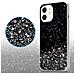 Cadorabo Custodia Compatibile Con Apple Iphone 12 Mini In Nero Con Glitter - Coperchio Protettivo In Silicone Tpu Flessibile Con Glitter Scintillanti - Foto miniatura 5