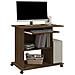 Scrivania Computer Rovere Marrone 80x50x75 Cm Legno Multistrato - Foto miniatura 3