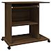 Scrivania Computer Rovere Marrone 80x50x75 Cm Legno Multistrato - Foto miniatura 1
