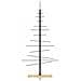 Albero di Natale in Metallo con Base in Legno Nero 120 cm - Foto miniatura 2