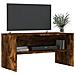 Mobile Porta Tv Rovere Fumo 80x40x40 Cm In Legno Multistrato - Foto miniatura 3