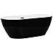 Vasca Da Bagno Freestanding Carrera 150 X 75 Cm Nero - Foto miniatura 3