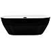 Vasca Da Bagno Freestanding Carrera 150 X 75 Cm Nero - Foto miniatura 6
