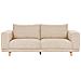 Divano 3 Posti Nivala Velluto A Coste Beige - Foto miniatura 5