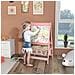Lavagna Per Bambini Con Cavalletto 3 In 1 E 2 Contenitori, Età 3-8 Anni, 54x46.5x93cm, Rosa - Foto miniatura 6