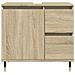 Mobile Lavabo Da Bagno Rovere Sonoma 65x33x60 Cm In Truciolato - Foto miniatura 3