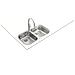 Stylo 2C Lavello montato su piano Rettangolare Acciaio inox - Foto miniatura 5