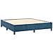 Letto a Molle con Materasso e LED Blu Scuro 160x200 cm - Foto miniatura 2