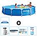 Piscina Fuori Terra - In Giro - 366x76 Cm - Blu - Include Accessori Coordinati A1719 - Foto miniatura 1