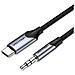 BGKHF cavo audio 1 m 3.5mm USB tipo-C Grigio - Foto miniatura 1