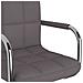 Sedia Da Pranzo Girevole Grigio Talpa In Tessuto - Foto miniatura 5