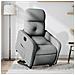 Poltrona Reclinante Alzapersona Elettrica Grigio Chiaro Tessuto - Foto miniatura 8