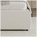Plano Letto A Cassettiera 140x190cm Design Arrotondato Velluto A Coste Beige - Foto miniatura 4