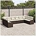 Set di 10 Pezzi Divano da Giardino con Cuscini Rattan Polyrattan - Foto miniatura 3