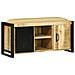 Armadio panca 100x35x50 cm Legno massello di mango grezzo - Foto miniatura 1