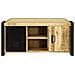 Armadio panca 100x35x50 cm Legno massello di mango grezzo - Foto miniatura 5