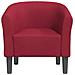 Poltrona Cabriolet Rosso Vino in Tessuto - Foto miniatura 3
