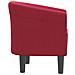 Poltrona Cabriolet Rosso Vino in Tessuto - Foto miniatura 4