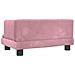 Lettino per Cani Rosa 60x40x30 cm in Velluto - Foto miniatura 5