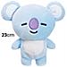 Peluche 23cm Bambino In Poliestere Koya In Poliestere Bt21, Blu - Foto miniatura 4