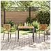 Set da Pranzo per Giardino 3 pcs Grigio 90 x 90 x 75 cm - Foto miniatura 4