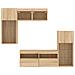 Mobili TV a Muro con LED 5pz Rovere Sonoma Legno Multistrato - Foto miniatura 7