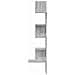 Scaffale Angolare Muro Grigio Sonoma 32x32x127,5 cm Truciolato - Foto miniatura 4