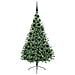 Albero di Natale artificiale con luci integrate Verde 180 cm - Foto miniatura 3