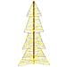 Albero di Natale con 100 LED Bianco caldo 120 cm PET - Foto miniatura 2