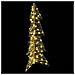 Albero di Natale con 100 LED Bianco caldo 120 cm PET - Foto miniatura 3