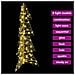 Albero di Natale con 100 LED Bianco caldo 120 cm PET - Foto miniatura 7
