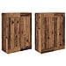 Mobile a muro 2 pcs Legno vecchio 69,5 x 34 x 90 cm - Foto miniatura 1